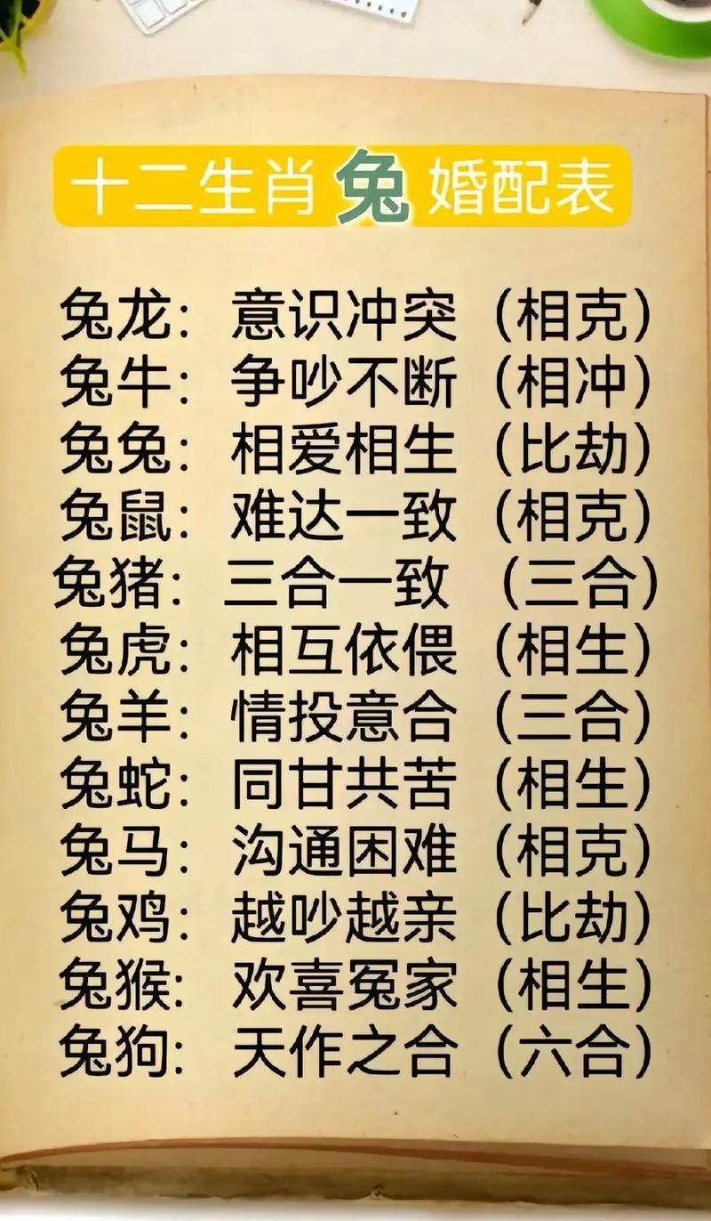 兔和什么生肖最配,兔女和什么生肖最配