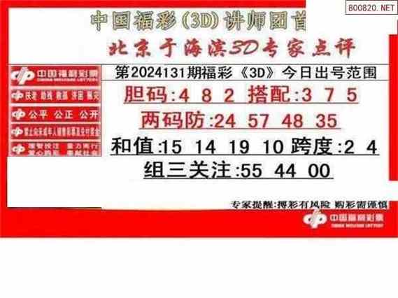 于海滨福彩3d金胆,于海滨3d精准胆码预测