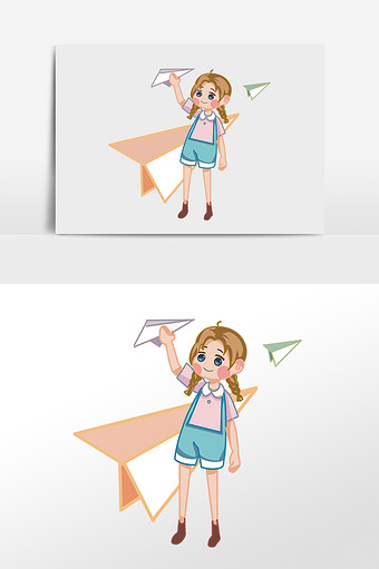 Q版纸飞机-q版纸飞机简笔画