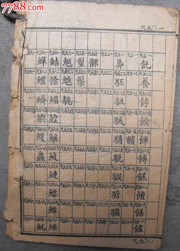 电报数字对照表-民国电报密码对照表