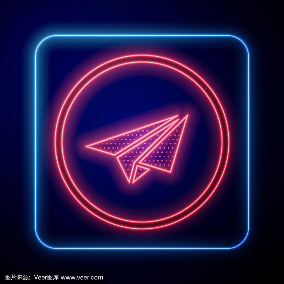 聊天软件蓝色纸飞机图标-聊天软件 一个飞机的图标叫什么