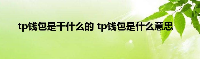 TP钱包知乎-tp钱包干嘛的