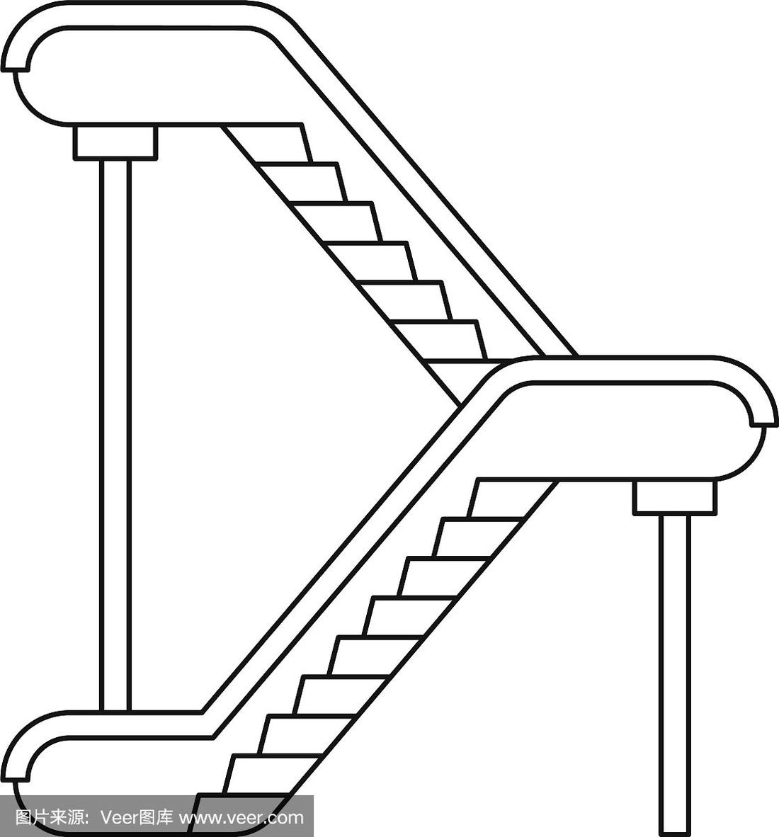 简笔画梯子_简笔画 梯子