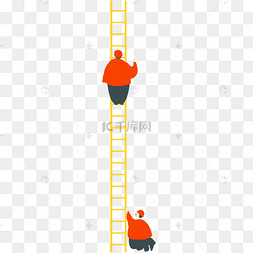 扛梯子过桥的卡通图片_扛梯子过桥的卡通图片可爱