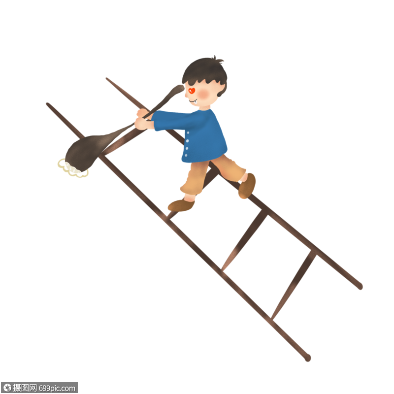 爬梯子绘画_爬梯子的动作怎么画