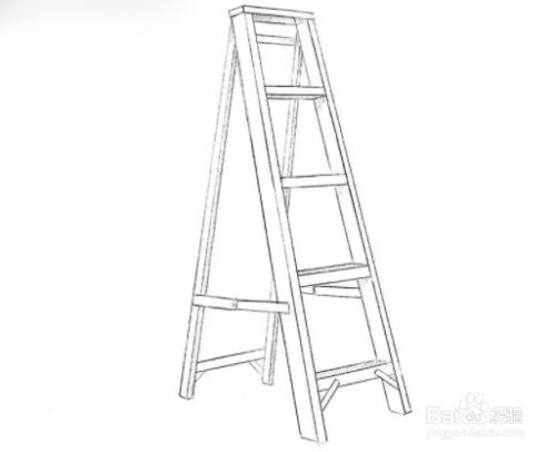 梯子简笔画图片_梯子简笔画 儿童画