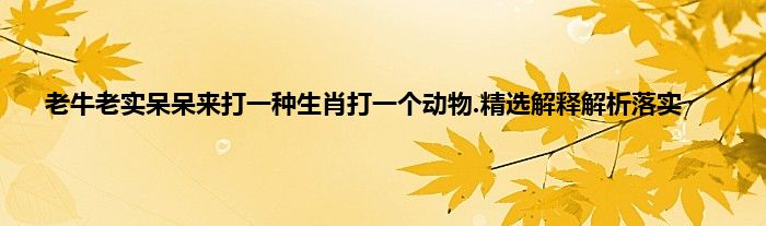 今期六字出玄机打一正确生肖动物_今期六字出玄机,特数出此不为奇是什么生肖
